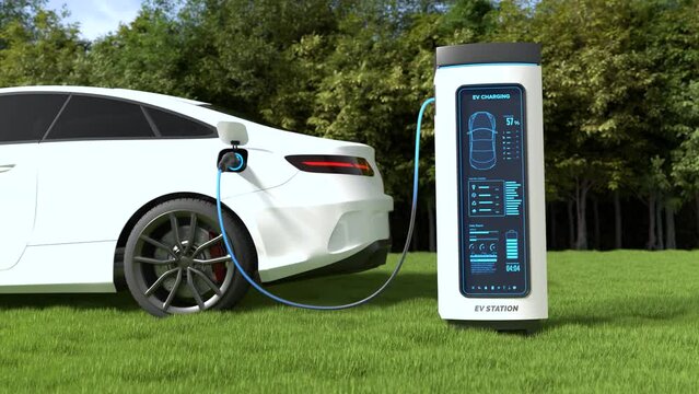 EV Charging Station, Clean energy filling technology, Electric car charging