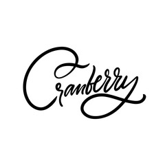 Elegant Cranberry Handwritten Calligraphy Design perfect for branding, logo, advertisement