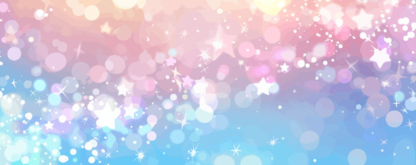 Obraz premium a blurry background with stars and sparkles