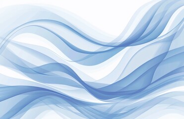 Naklejka premium Abstract blue background with blurred waves and free space for text