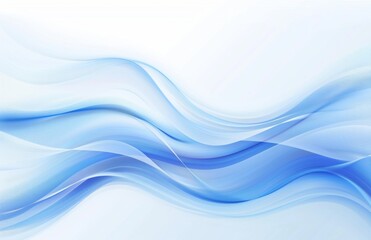 Fototapeta premium Abstract Blue Wave Background Presentation Design