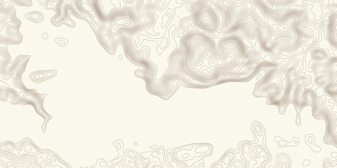 Geographical map, contour map, abstract frame, vector design	