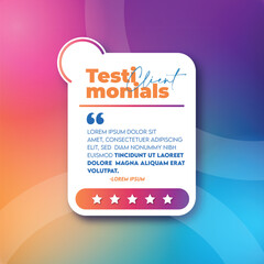 Client testimonials Instagram post and social media banner template