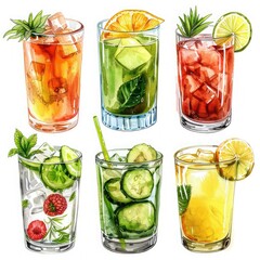 Refreshing Summer Cocktails - Cool Down with cucumber, citrus, and berries.