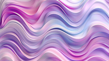 Art of wave with smooth curving lines with volume in gradient of pink