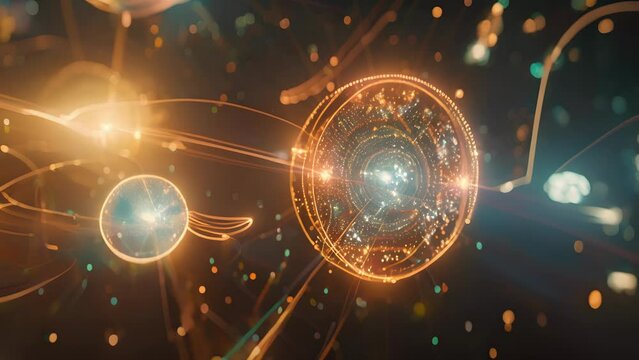 A graphic representation of the three generations of leptons in the context of the Standard Model of particle physics.