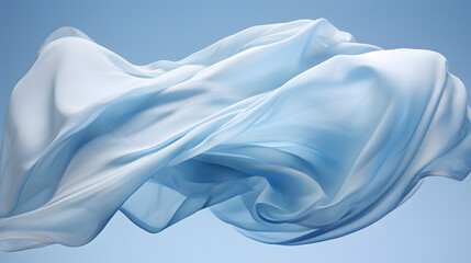 Digital blue fabric wavy curve abstract graphic poster PPT background