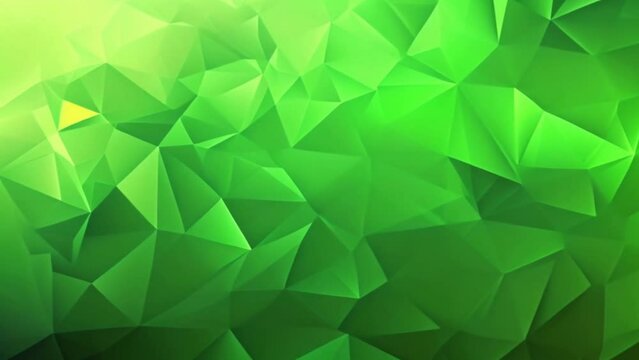 An elegant green abstract background with green light abstract polygons.