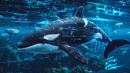 Fototapeta premium dolphin in the water