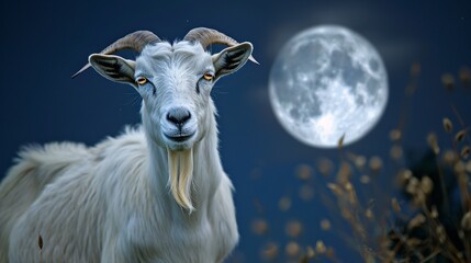 goat in the night