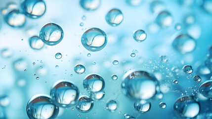 Digital blue bubble skin care products abstract poster web PPT background