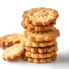 cookies on white background