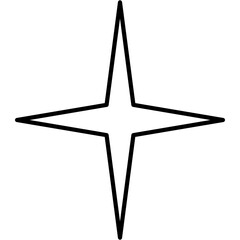 Obraz premium Sparkling Star Icon