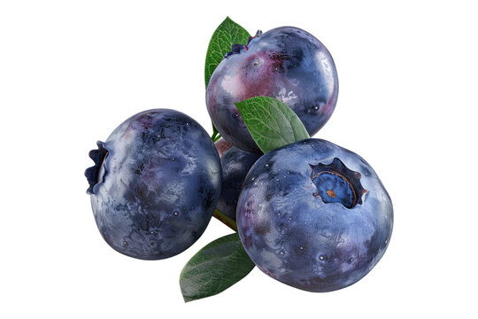 recommend clip art: Blue berries Isolated on white background