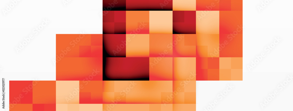 Aufkleber There are multiple orange squares displayed on a plain white background, creating a vibrant and engaging visual composition