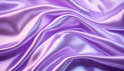 Obraz premium Holographic purple iridescent surface wrinkled foil pastel. Real Hologram Background