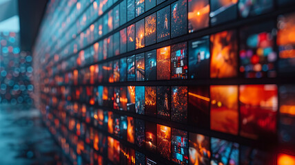 Digital content concept. Video streaming social networking service,generative ai