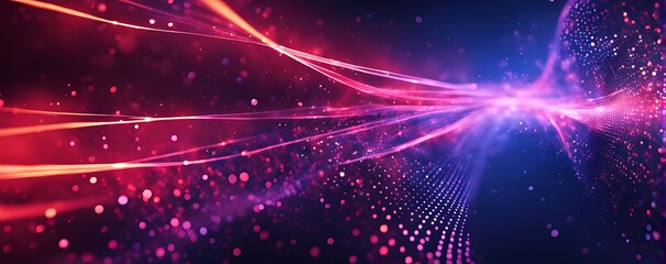 Fototapeta premium Digital background for advanced technological operations, neural networks, AI, data transmission, encryption, digital archives, audio and visual representations, scientific research and etc