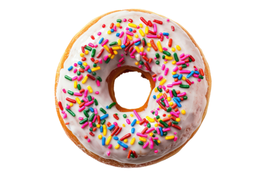 Donuts Isolated on white background - Powered by Adobe