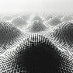 abstract background in black and white, white mesh grid