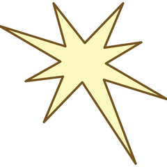 Obraz premium Sparkling Star Sticker