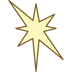 Obraz premium Sparkling Star Sticker