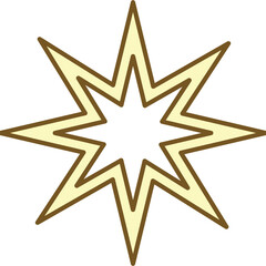 Obraz premium Sparkling Star Sticker