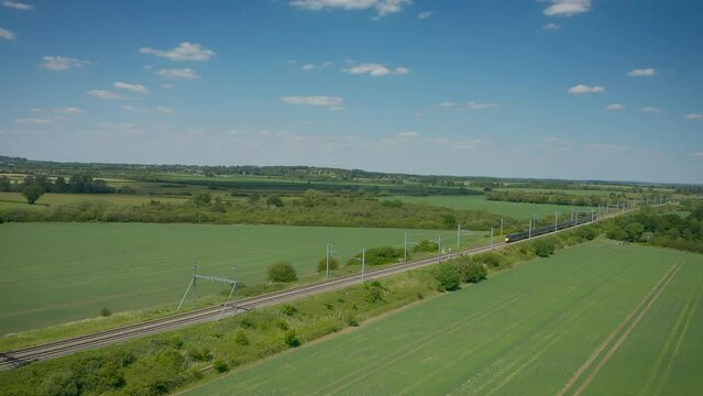A Great Western Railway train travelling through the countryside.