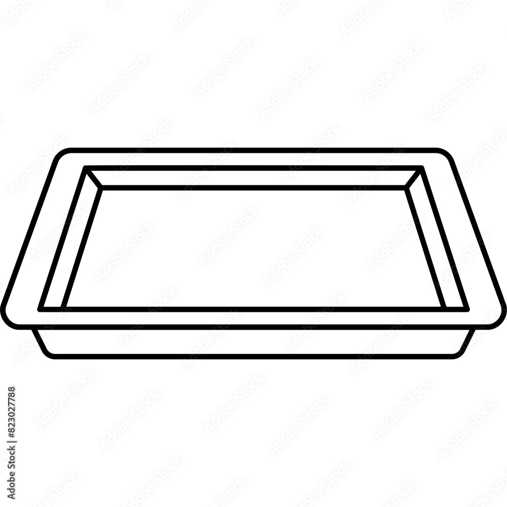 Wall mural Tray Icon