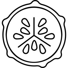 Obraz premium Cucumber Icon