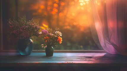 Serene Indoor Oasis Amidst Nature's Beauty