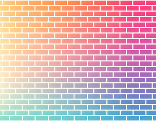 Fototapeta premium Color brick background textured