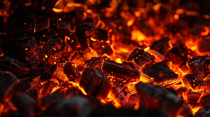 a close up of coals - Powered by Adobe