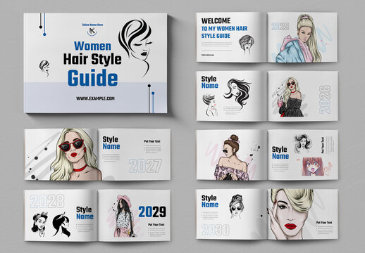 Women Hair Style Guide Layout