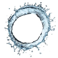 Splashing water circle