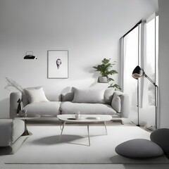 modern living room with sofa
