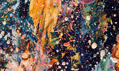 abstract background wallpaper. Modern motif visual art. Mixtures of oil paint. Trendy hand painting canvas. Wall decor and Wall art prints Idea. 3D Texture. Art object	