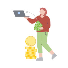 Stock investment illustration