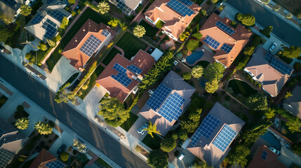 In a dynamically developing district on the outskirts of the city, almost every house is equipped with solar panels.