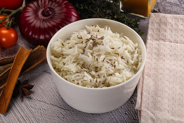 Indian cuisine jeera basmati rice