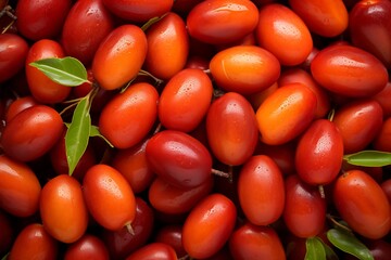 Jujubes background. Fresh Jujubes as background