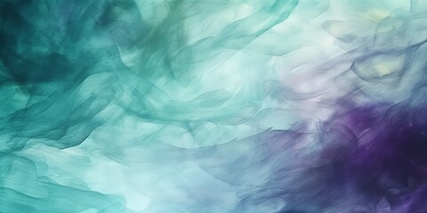 Fototapeta premium teal and purple watercolor texture background, 