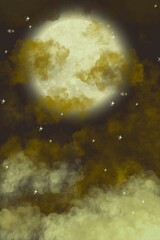 moon and stars