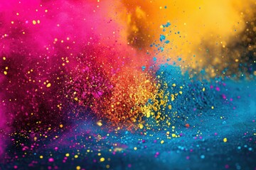 Holi color background with color blast