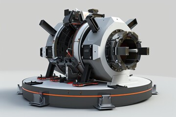 Render a 3D model of a high-tech spectrometer