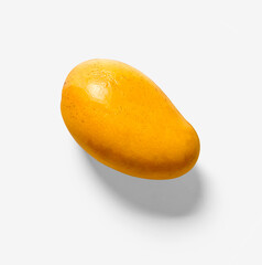Fresh mango fruit on white background.
