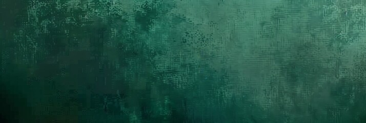 Obraz premium A dark green background with a subtle grain texture, dark green wall background, painting background texture with dark green, banner
