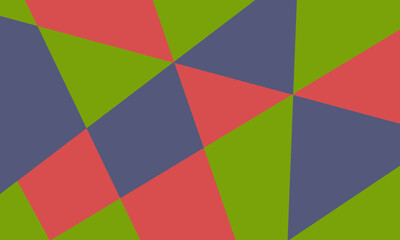 赤/青/緑色のモザイク状の背景
