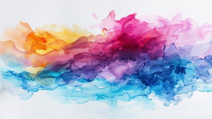 Fototapeta premium The image is an abstract painting with a colorful gradient