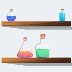 Chemistry experiment in the laboratorium